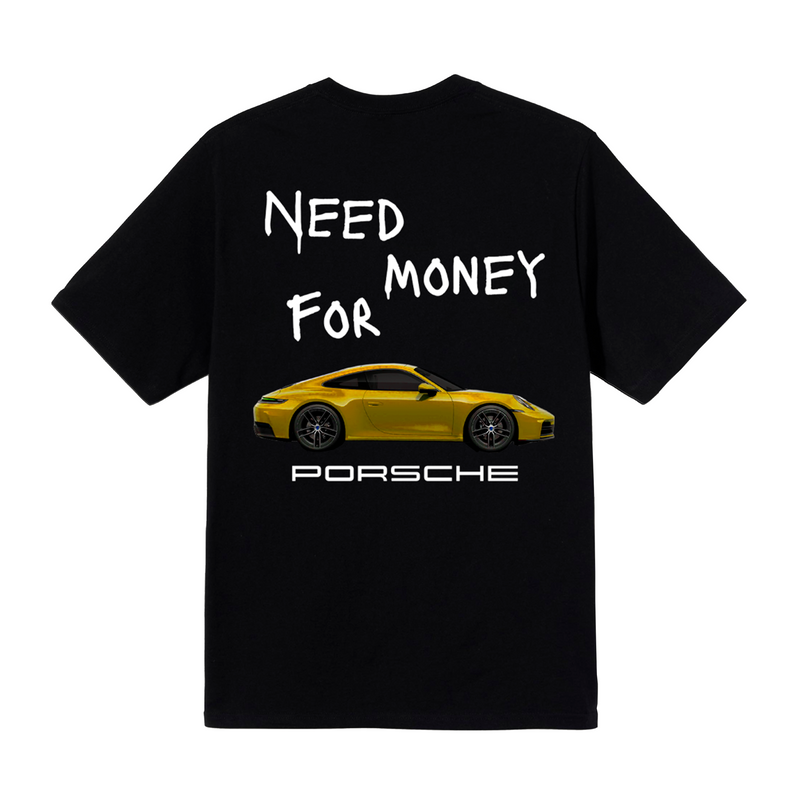 Oversized Porsche Amarela
